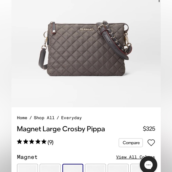 MZ Wallace Handbags - MZ Wallace Magnet Large Crosby Pippa in Magnet